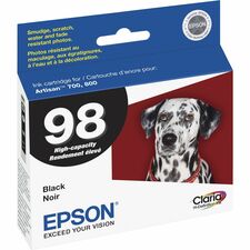 Epson Claria No. 98 Original Inkjet Ink Cartridge - Black - 1 Each Inkjet - Black - 1 Each