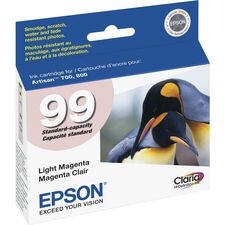 Epson Claria No. 99 Original Inkjet Ink Cartridge - Light Magenta - 1 Each Inkjet - Light Magenta - 1 Each