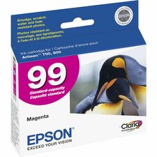Epson Claria No. 99 Original Inkjet Ink Cartridge - Magenta - 1 Each Inkjet - Magenta - 1 Each