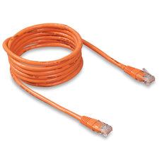 Belkin RJ45 Category 5e Patch Cable 8.86 ft Category 5e Network Cable - First End: 1 x RJ-45 - Male - Second End: 1 x RJ-45 - Male - Patch Cable - Orange - 1 Each