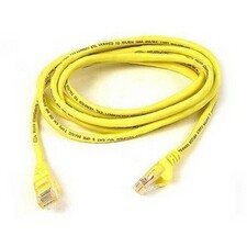 Belkin RJ45 Category 5e Patch Cable 18.04 ft Category 5e Network Cable - First End: 1 x RJ-45 - Male - Second End: 1 x RJ-45 - Male - Patch Cable - Yellow - 1 Each
