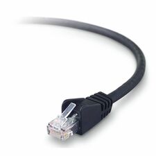 Belkin RJ45 Category 6 Snagless Patch Cable 12.14 ft Category 6 Network Cable - First End: 1 x RJ-45 - Male - Second End: 1 x RJ-45 - Male - Patch Cable - Black - 1 Each