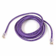 Belkin RJ45 Category 6 Snagless Patch Cable 2 ft Category 6 Network Cable - First End: 1 x RJ-45 - Male - Second End: 1 x RJ-45 - Male - Patch Cable - Purple - 1 Each