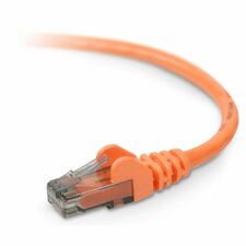 Belkin RJ45 Category 6 Snagless Patch Cable 29.86 ft Category 6 Network Cable - First End: 1 x RJ-45 - Male - Second End: 1 x RJ-45 - Male - Patch Cable - Orange - 1 Each