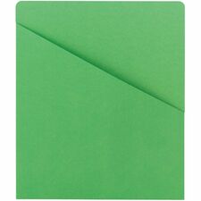 Smead Letter Recycled File Jacket 8 1/2" x 11" - 1 Front Pocket(s) - 11 pt. - Green - 10% Recycled - 25 / Pack
