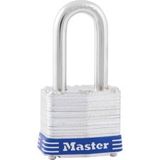 Master Lock Long-shackle Padlock Keyed Different - 1.50" Shackle Diameter - Cut Resistant, Pick Proof, Rust Resistant - Steel Gray - 1 Each