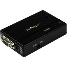 StarTech.com High Resolution VGA to Composite or S-Video Signal Converter Functions: Signal Conversion, Video Conversion - VGA - 1600 x 1200 - S-Video - VGA - 1 Each - PC - External - TAA Compliant