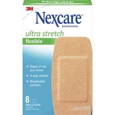 Nexcare Soft 'n Flex Bandages, 2"W 1.88" Width x 4" Length - Tan - 8 / Box