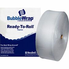 Sealed Air Bubble Wrap Multi-purpose Material 12" Width x 250 ft Length - 0.2" Bubble Size - 1 Wrap(s) - Lightweight, Perforated - Clear - 1 Roll