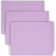 Smead Straight Tab Cut Letter Recycled Fastener Folder 8 1/2" x 11" - 2 x 2B Fastener(s) - 2" Fastener Capacity - 11 pt. - 2 Plys - Lavender - 10% Recycled - 50 / Box