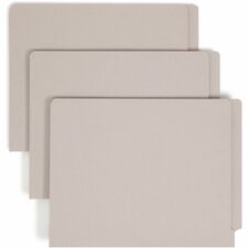 Smead Straight Tab Cut Letter Recycled Fastener Folder 8 1/2" x 11" - 3/4" Expansion - 2 x 2B Fastener(s) - 2" for Folder - 11 pt. - 2 Plys - Gray - 10% Recycled - 50 / Box