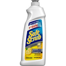 Soft Scrub All Purpose Cleanser For Kitchen - 36 fl oz (1.1 quart) - Lemon Scent - Disinfectant, Pleasant Scent, Anti-bacterial - 1 Each