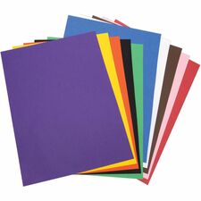 Tru-Ray Heavyweight Construction Paper 0.50" Height x 24" Width x 18" Length - Assorted - Sulphite - 50 / Pack