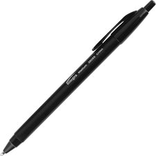 Integra Triangular Barrel Retractable Ballpnt Pens Medium Pen Point - Retractable - Black Ink - Black Plastic Barrel - 1 Dozen