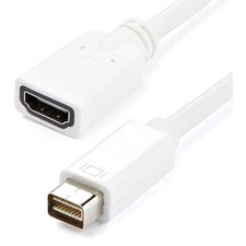 StarTech.com Mini DVI to HDMI Video Cable Adapter for Macbooks and iMacs 8" HDMI/Mini-DVI Video Cable for Video Device, MacBook, iMac, A/V Receiver, Monitor, HDTV - First End: 1 x 32-pin Mini-DVI Digital Video - Male - Second End: 1 x 19-pin HDMI Digital