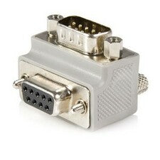 StarTech.com Right Angle DB9 to DB9 Cable Adapter Type 1 - M/F 1 x 9-pin DB-9 Male - 1 x 9-pin DB-9 Female - Black - 1 Each