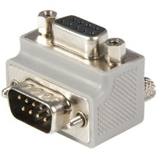 StarTech.com Serial Adapter Cable - Type 2 - Right Angle DB9 (m) -DB9 (f) - Serial ATA 1 x 9-pin DB-9 Serial Male - 1 x 9-pin DB-9 Serial Female - Gray - 1 Each