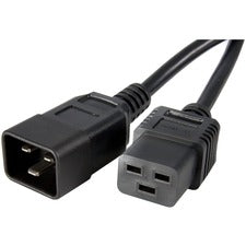 StarTech.com Computer Power Cord - C19 to C20 - AC Power Cord - 3 ft For Desktop Computer, Server - 250 V AC / 13 A - Black - 3 ft Cord Length - IEC 60320 C19 / IEC 60320 C20 - 1 Each