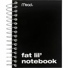 Mead Fat Lil' Notebook 200 Sheets - Wire Bound - 4" x 5 1/2" Sheet Size - White Paper - Assorted Cardboard Cover - Perforated - 1 Each