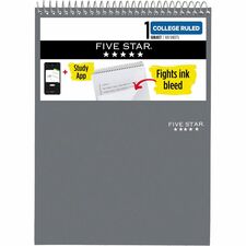 Mead 1-Subject Notepad 100 Sheets - Wire Bound - 8 1/2" x 11" Sheet Size - White Paper - Assorted Laminated Plastic Cover - Perforated - 1 Each