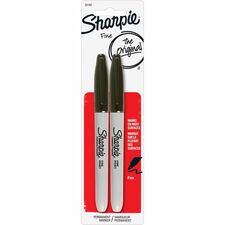 Sharpie Fine Point Marker Fine Marker Point - Black Ink - Alcohol Based - 2 / Pack