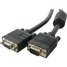 StarTech.com Coax SVGA Monitor Extension Cable 3 ft Coaxial Video Cable - First End: 1 x 15-pin HD-15 - Male - Second End: 1 x 15-pin HD-15 - Female - Extension Cable - Black - 1 Each