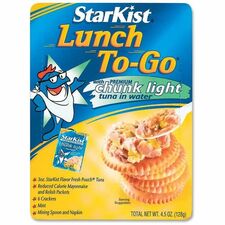 StarKist Lunch To-Go Tuna Kit Low Calorie - 1 - 4.50 oz - 12 / Carton