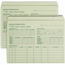 Smead Straight Tab Cut Letter Recycled Top Tab File Folder 8 1/2" x 11" - 11 pt. - 1 Plys - Moss - 10% Recycled - 20 / Pack