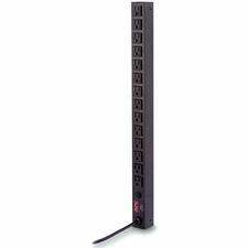 APC by Schneider Electric Basic Rack 1.8kVA PDU Basic - NEMA 5-15P - 14 x NEMA 5-15R - 100 V, 120 V - 1800 W - Overload Protection - 12 ft Cord Length - 0U - Vertical - Rack-mountable