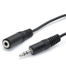 StarTech.com 6 ft 3.5mm Stereo Extension Audio Cable 6 ft Mini-phone Audio Cable for Speaker, Receiver, Amplifier, PC, Speaker, Audio Device - First End: 1 x Mini-phone Stereo Audio - Male, Stereo Audio - Male - Second End: 1 x Mini-phone Stereo Audio - F