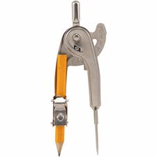 Charles Leonard Metal Ball Bearing Compass Metal - Chrome - 1 Dozen
