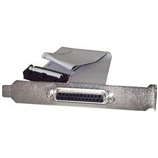 StarTech.com 16in DB25 Parallel Female to IDC 25 Pin Header Slot Plate 1.33 ft DB-25/IDC Data Transfer Cable for Computer, Motherboard - First End: 1 x 25-pin DB-25 Parallel - Female - Second End: 1 x 26-pin Parallel - Female - 28 AWG - Gray - 1 Each