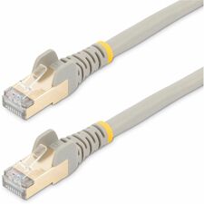 StarTech.com 1 ft Gray Shielded Snagless 10 Gigabit RJ45 STP Cat6a Patch Cable 1 ft Category 6a Network Cable for Network Device, Switch, Hub, Router, Patch Panel, Computer, Print Server - First End: 1 x RJ-45 Network - Male - Second End: 1 x RJ-45 Networ