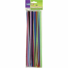 Creativity Street Pipe Cleaner Stems Classroom Activities, Craft - 100 Piece(s) - Assorted - Polyester - 100 / Pack