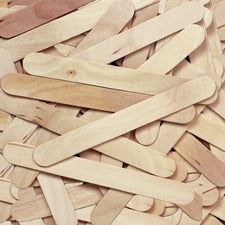 Creativity Street JumboCraft Sticks Craft - 750 mil Thickness x 6" Length - Natural - Wood - 500 / Box