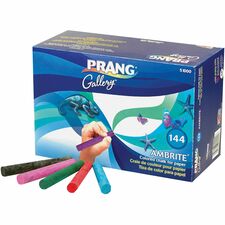 Prang Ambrite Paper Chalk Assorted - 144 / Box