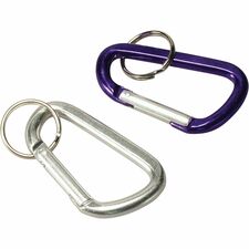Baumgartens Key Ring Metal - Orange, Silver, Blue, Purple - 1 Each