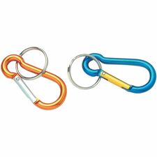 Baumgartens Key Ring Metal - Orange, Silver, Blue, Purple - 1 Each