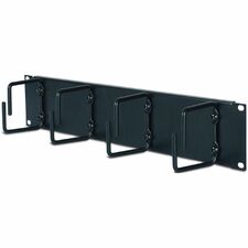 APC by Schneider Electric 2U Horizontal Cable Organizer Cable Manager - Black - 2U Rack Height - 1 Each
