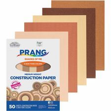 Prang Multicultural Construction Paper Art, Craft - 12" Width x 9" Length - Assorted - 50 / Pack