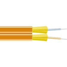 Black Box Fiber Optic Network Cable 1000 ft Fiber Optic Network Cable for Wall Outlet, Desktop Computer, Network Device - First End: Bare Wire - Second End: Bare Wire - OFNR - 62.5/125 &micro;m - Orange - 1 Each - TAA Compliant