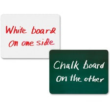 Creativity Street 2-in-1 Personal Combo Board 12" (1 ft) Width x 9" (0.8 ft) Height - Dark Green Surface - 10 / Pack