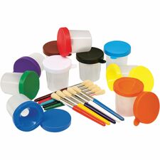 Creativity Street Color-coordinated Painting Set Art, Painting - Assorted - Plastic - 20 / Set