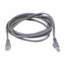 Belkin Category 6 UTP Patch Cable 50 ft Category 6 Network Cable - First End: 1 x RJ-45 Network - Male - Second End: 1 x RJ-45 Network - Male - Patch Cable - Gold Plated Contact - Gray - 1 Each - TAA Compliant