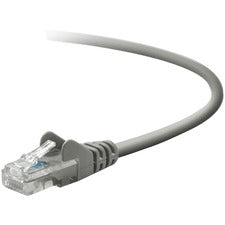 Belkin Category 5e UTP Patch Cable 10 ft Category 5e Network Cable - First End: 1 x RJ-45 Network - Male - Second End: 1 x RJ-45 Network - Male - Patch Cable - Gray - 1 Each - TAA Compliant