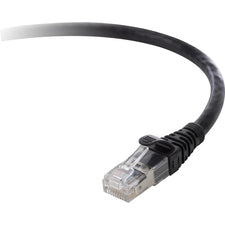 Belkin Category 5e UTP Patch Cable 20 ft Category 5e Network Cable - First End: 1 x RJ-45 Network - Male - Second End: 1 x RJ-45 Network - Male - Patch Cable - Black - 1 Each - TAA Compliant
