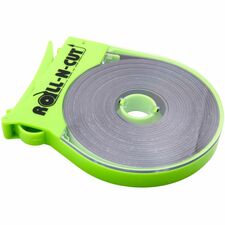 Zeus Magnetic Tape 15 ft Length x 0.50" Width - Black - Adhesive Backing - Dispenser Included - Cutter Edge Dispenser - For Calendar, Mount Picture/Poster, Sign, Photo, Art, Crafting, Project, Picture, Business Card, Office, Room, ... Roll - 1 Roll