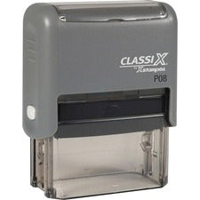 Xstamper Classix Custom Address Stamps Message Stamp - 0.69" Impression Width x 1.88" Impression LengthPlastic, Rubber - 1 Each