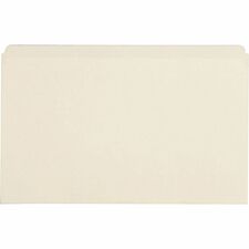 Business Source Straight Tab Cut Legal Recycled Top Tab File Folder 8 1/2" x 14" - 10.5 pt. - Manila - Manila - 10% Recycled - 100 / Box