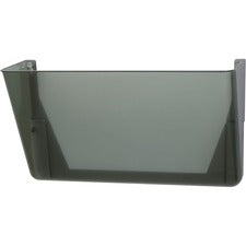 Officemate 21431 File Holder, Wall Mountable, Letter Size, Hortizontal, Smoke Horizontal - 7" Height x 13" Width x 4.12" Depth - Stackable - Smoke - Plastic - 1 Each